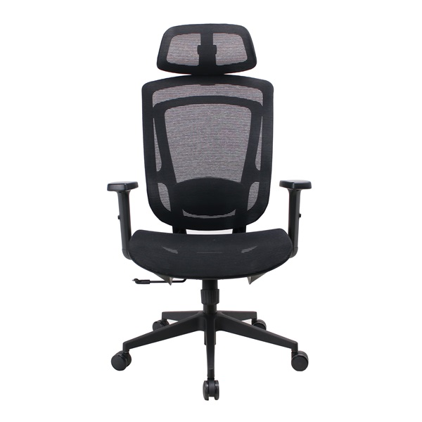 IRISOffice Nimbus fekete ergonómikus, szövet-hálós irodai forgószék fej és háttámasszal (NIMBUS FEKETE)