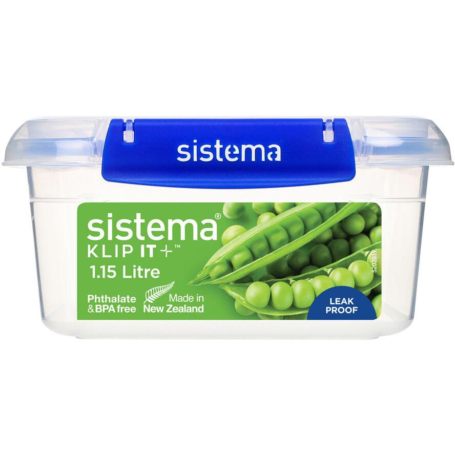 Sistema 881650 KLIP IT PLUS Műanyag ételtároló 1,15L - Kék (881650)