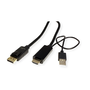 HDMI кабел ROLINE UltraHDTV - DisplayPort, M/M, компактен, 2м
