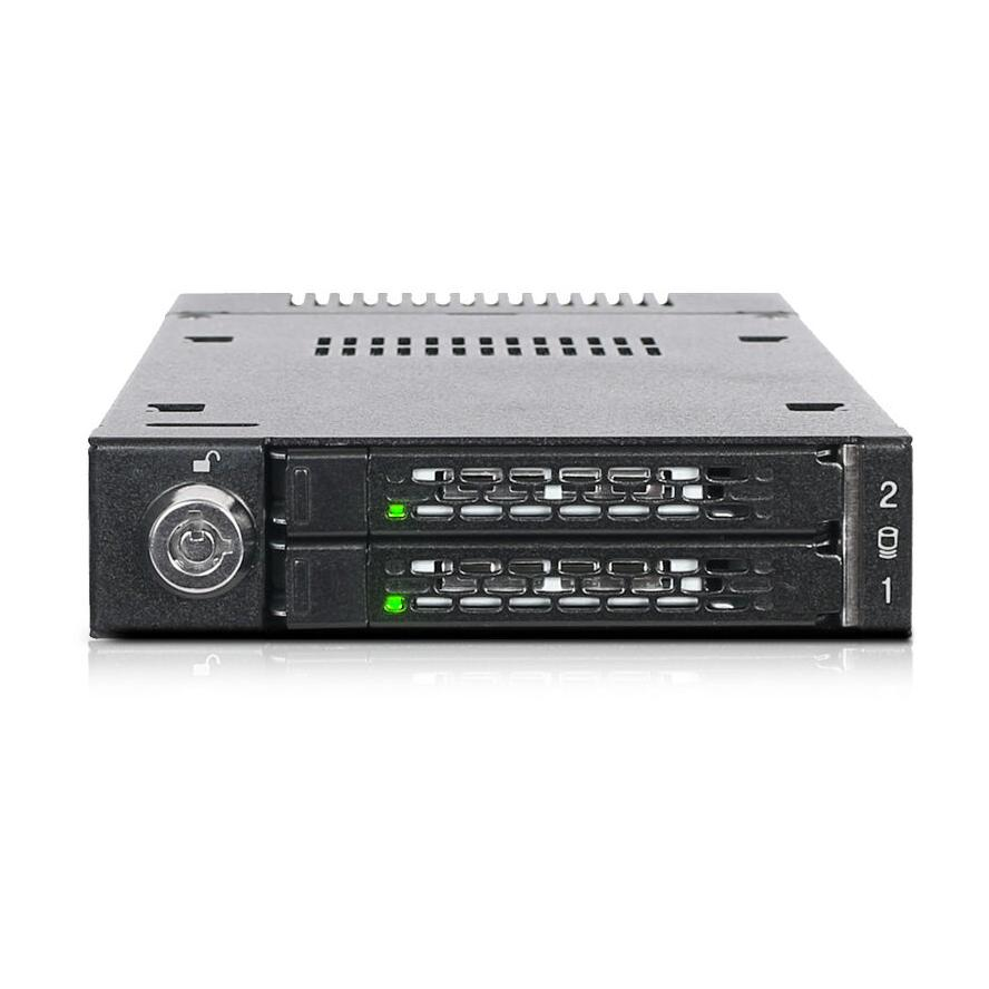 ICY DOCK ToughArmor 2x M.2 PCIe NVMe SSD Mobile Rack for External 3.5” Drive Bay (MB834M2K-B)