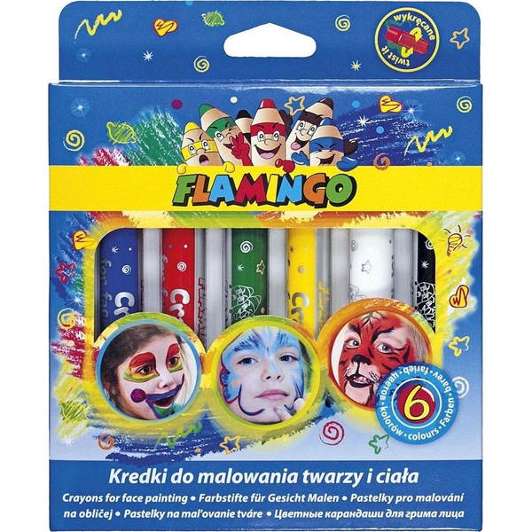  Titanum Kredki do malowania twarzy i ciała 6 kolorów