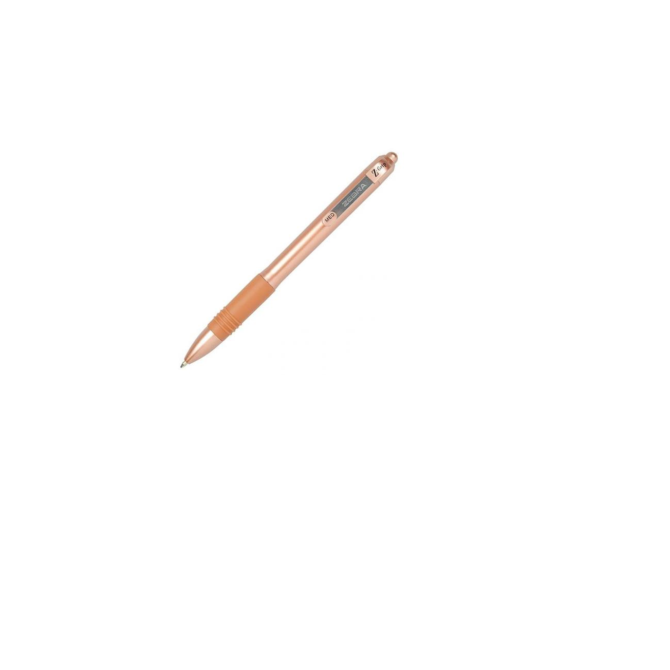 Zebra Z-Grip Smooth Rose Gold Nyomógombos golyóstoll - 0,27mm / Kék (15250)