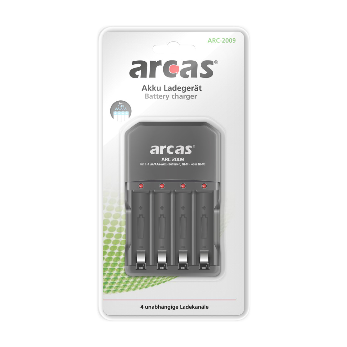 Arcas ARC-2009 4x AA/AAA NiMH Akkumulátor töltő (20702009)