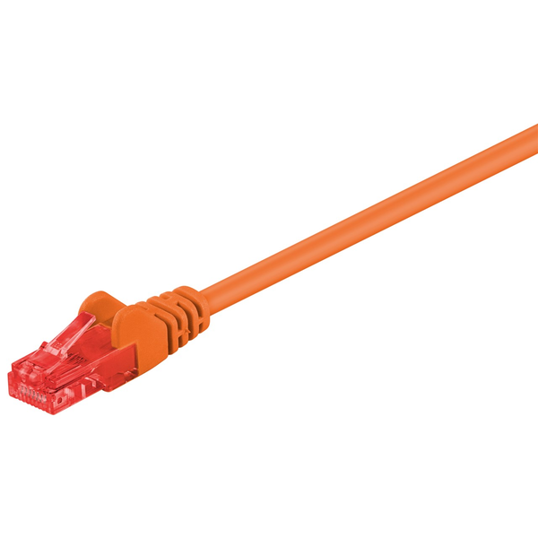 Goobay U/UTP CAT6 Patch kábel 0.25m - Narancssárga