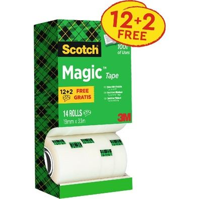 3M Scotch Magic 810 írható ragasztószalag csomag 19mmx33m (7100026965) (3m7100026965)