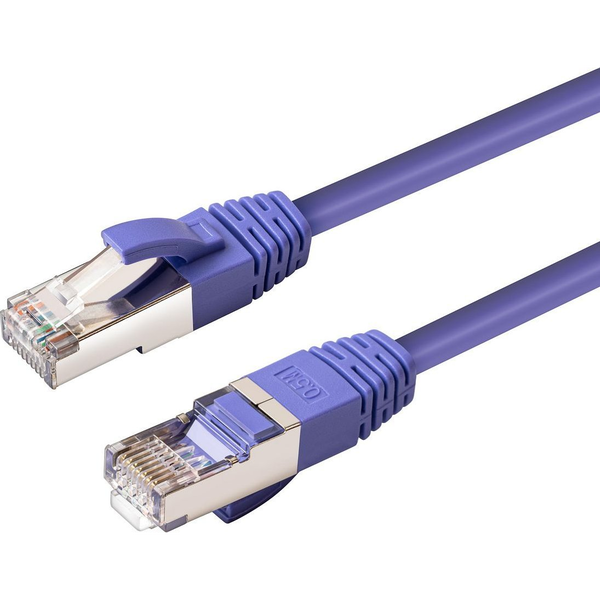  MicroConnect CAT6A S/FTP 0.5m Purple LSZH