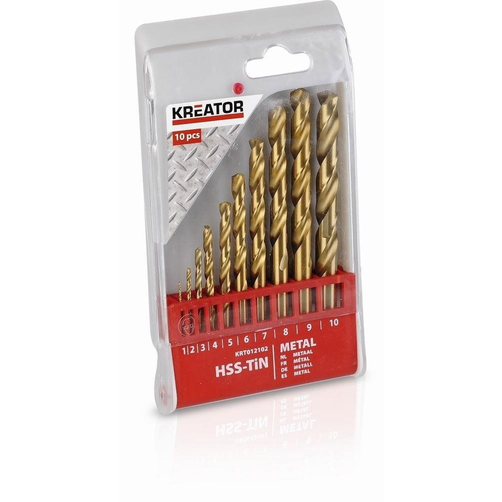 Kreator KRT012102 HSS-TiN Fémfúrószár készlet, 1-10 mm (KRT012102)