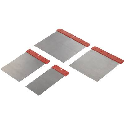 Szénacél falkaparó piros műanyag nyéllel Basetech BT-1882845 (BT-1882845)