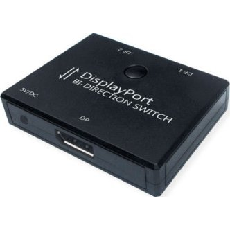 4K DisplayPort Kétirányú 2-Portos Switch / Átkapcsoló