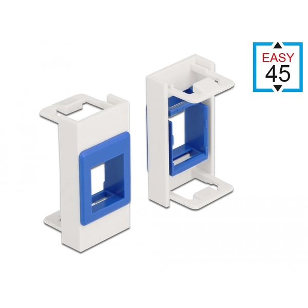 Delock Easy 45 Modul Keystone tartó 22,5 x 45 mm, fehér / kék