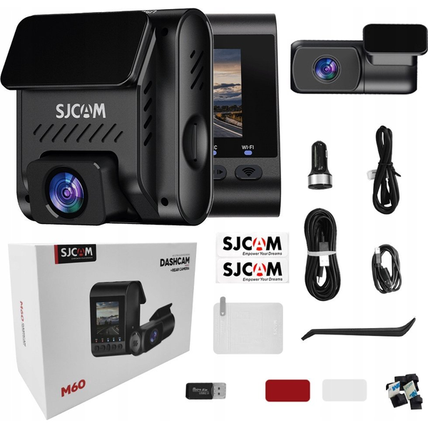 SJCAM M60 fedélzeti kamera, 2 csatornás