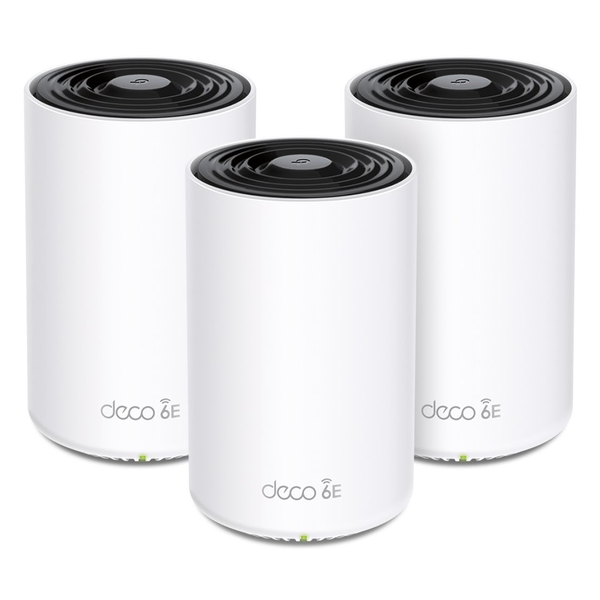 TP-Link Deco XE75 Pro (3-pack) Tri-band (2,4 GHz/5 GHz/6 GHz) Wi-Fi 6E (802.11ax) Hvid Intern