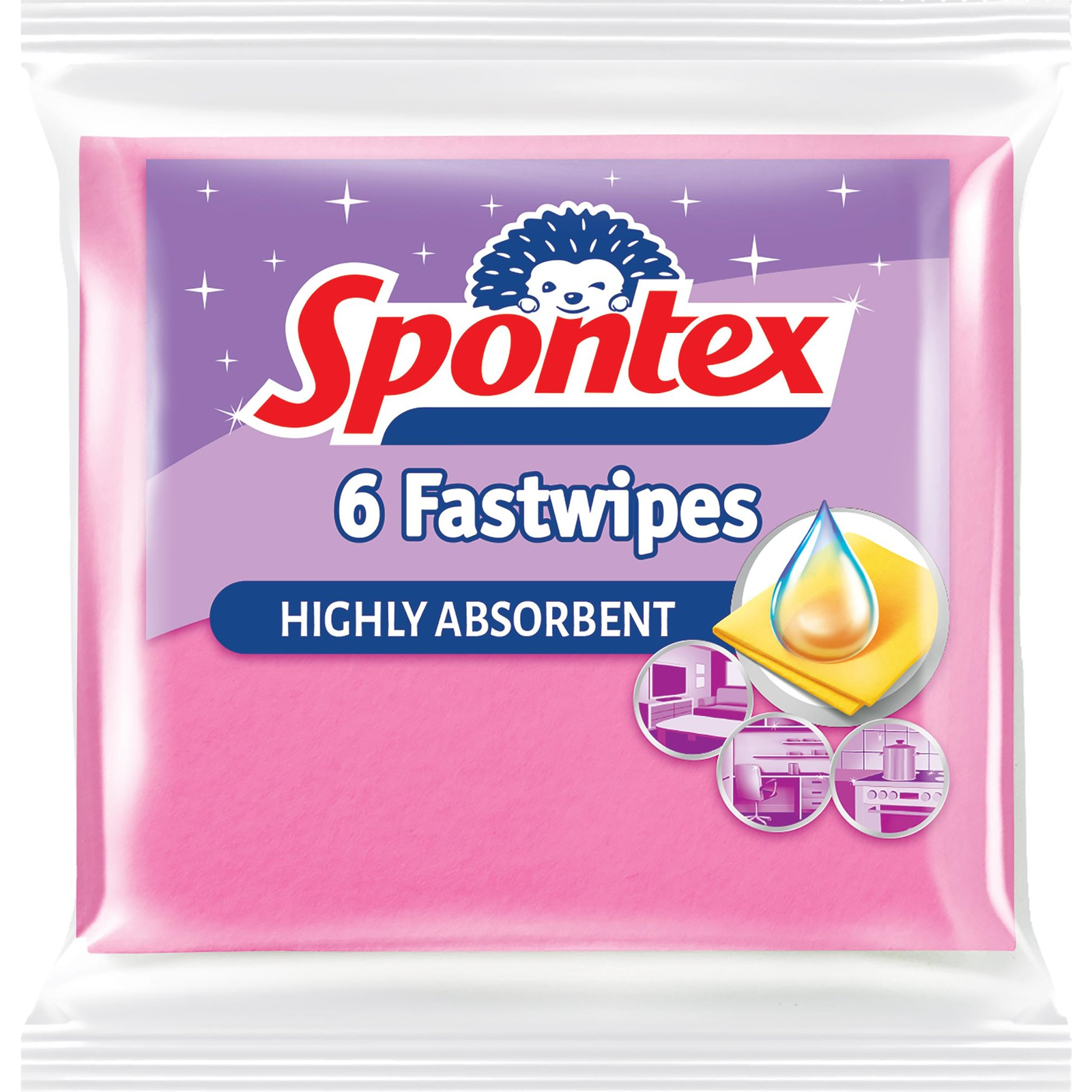 SPONTEX Fast Wipes törlőkendő 6 db (9001378442011)