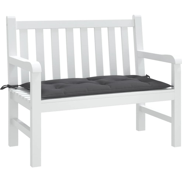 antracitszürke oxford szövet kerti padpárna 100 x 50 x 7 cm