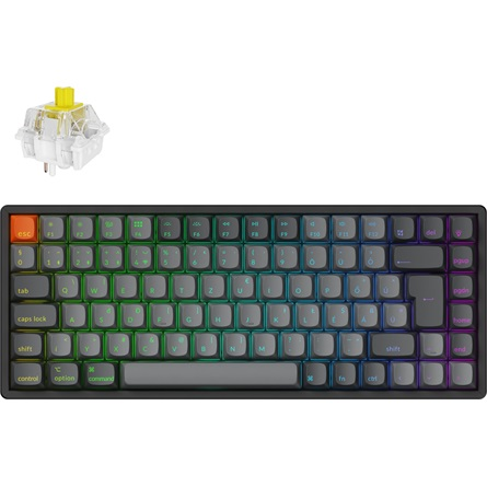 Клавиатура Keychron K2 Max — K2M-J4Z-HU, унгарска подредба, черна