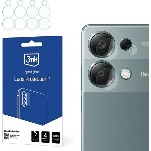 Hybridní Sklo 3MK pro Xiaomi Redmi Note 13 Pro 4G, 4 ks