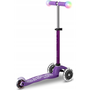 Micro Deluxe Mini Magic LED 3 kerekű gyerek roller - Lila