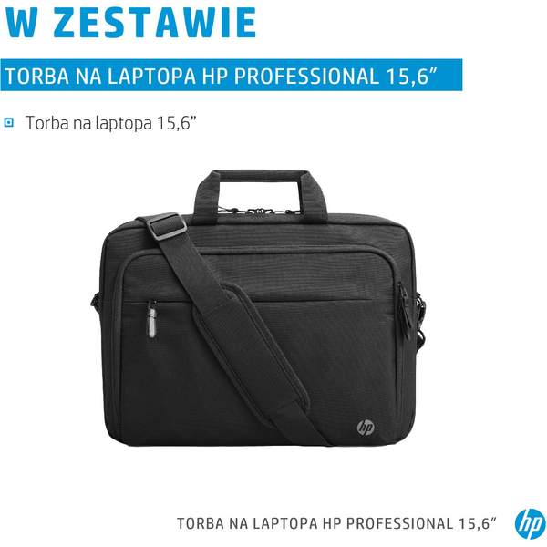 HP Professional 15.6 Laptop Bag 39,6 cm (15.6") Mappe Sort