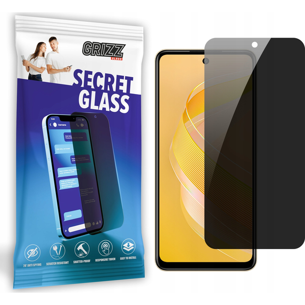  GrizzGlass Szkło prywatyzujące GrizzGlass SecretGlass do Infinix Smart 8 Plus