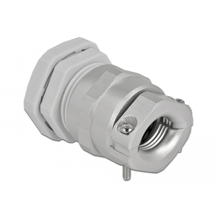 Delock Kábel tömszelence PG21 feszültség mentesítős és hajlítás védelemmel ellátott szürke (60360) (60360)