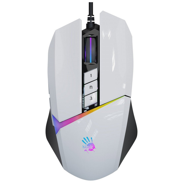 Mouse pentru jocuri A4Tech Bloody W60 Max Activated Gaming Mouse 12000 DPI USB Alb