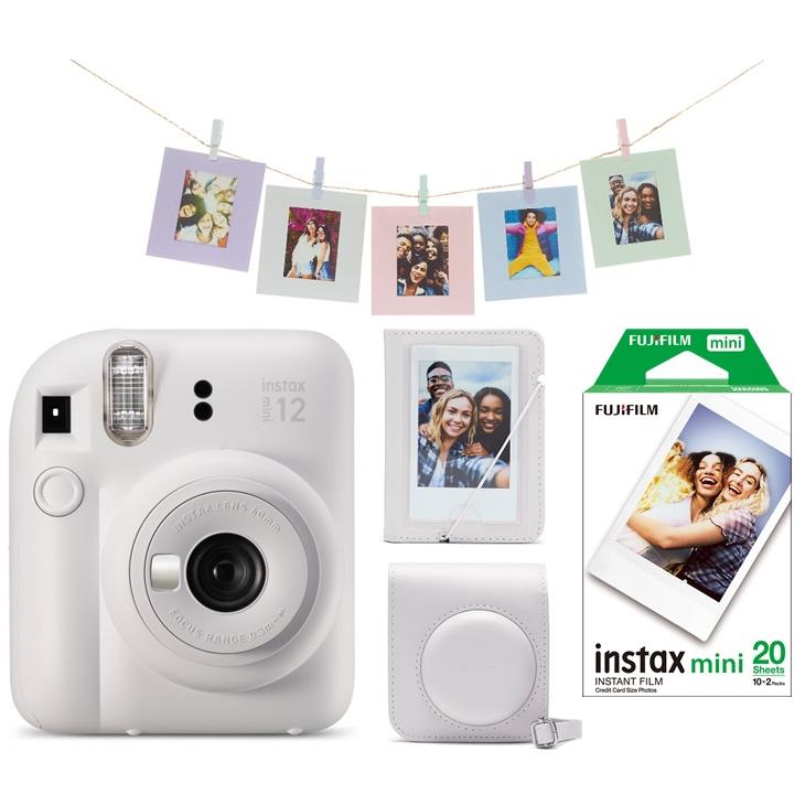 Fujifilm Instax Mini 12 fehér + Mini 12 ACC kit + 2x10 film (FTINFTVA2301)