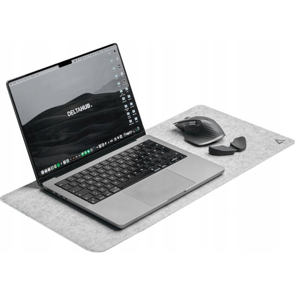 DELTAHUB Minimalistic Desk Mat S (630MM X 280MM, Šviesiai pilkas) Pelės Kilimėlis
