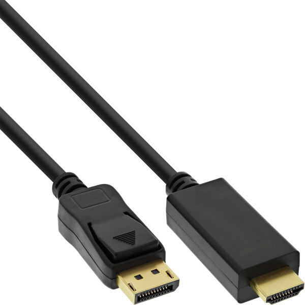 InLine 17188I адаптер за видео кабел 7,5 м DisplayPort HDMI Черен