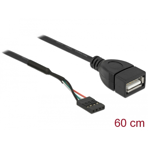 DELOCK Kabel USB2.0 Pfostenbuchse > USB2.0/A Bu 0.60m