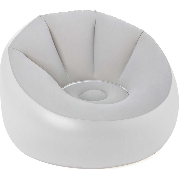 Bestway 75086 opblaasbare loungestoel Grijs, Doorschijnend