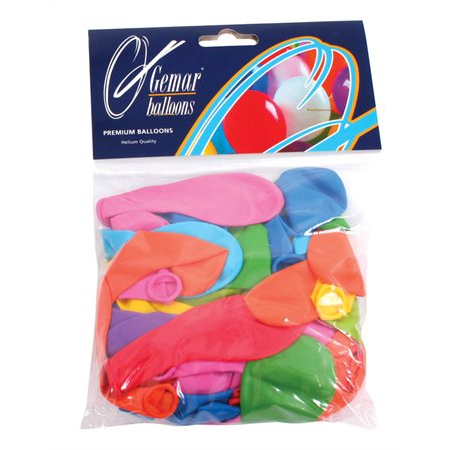 Gemar Balloons Léggömb 19 cm - Vegyes színek (60 db) (345)