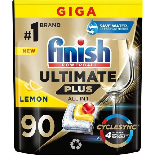 Finish Ultimate Plus All in 1 Lemon mosogatógép tabletta 90db (5908252011025)