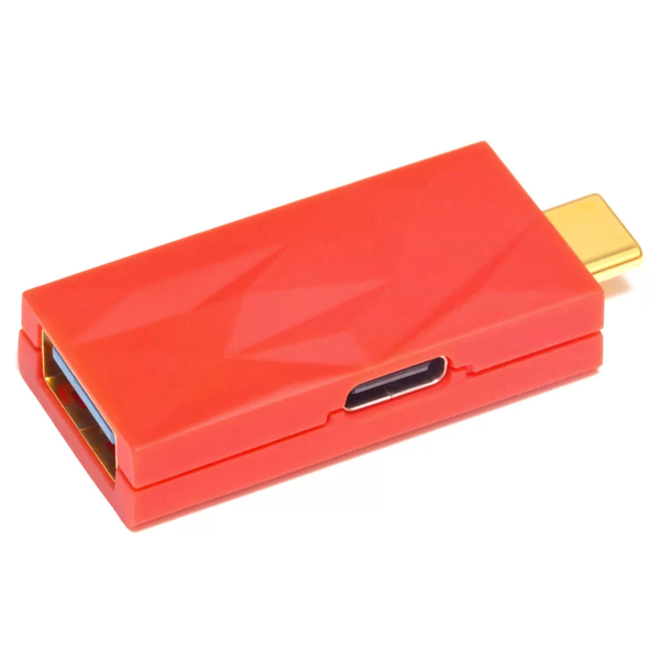 ifi iDefender+ USB-C apa - USB-A anya Aktív Zavarszűrő - Piros