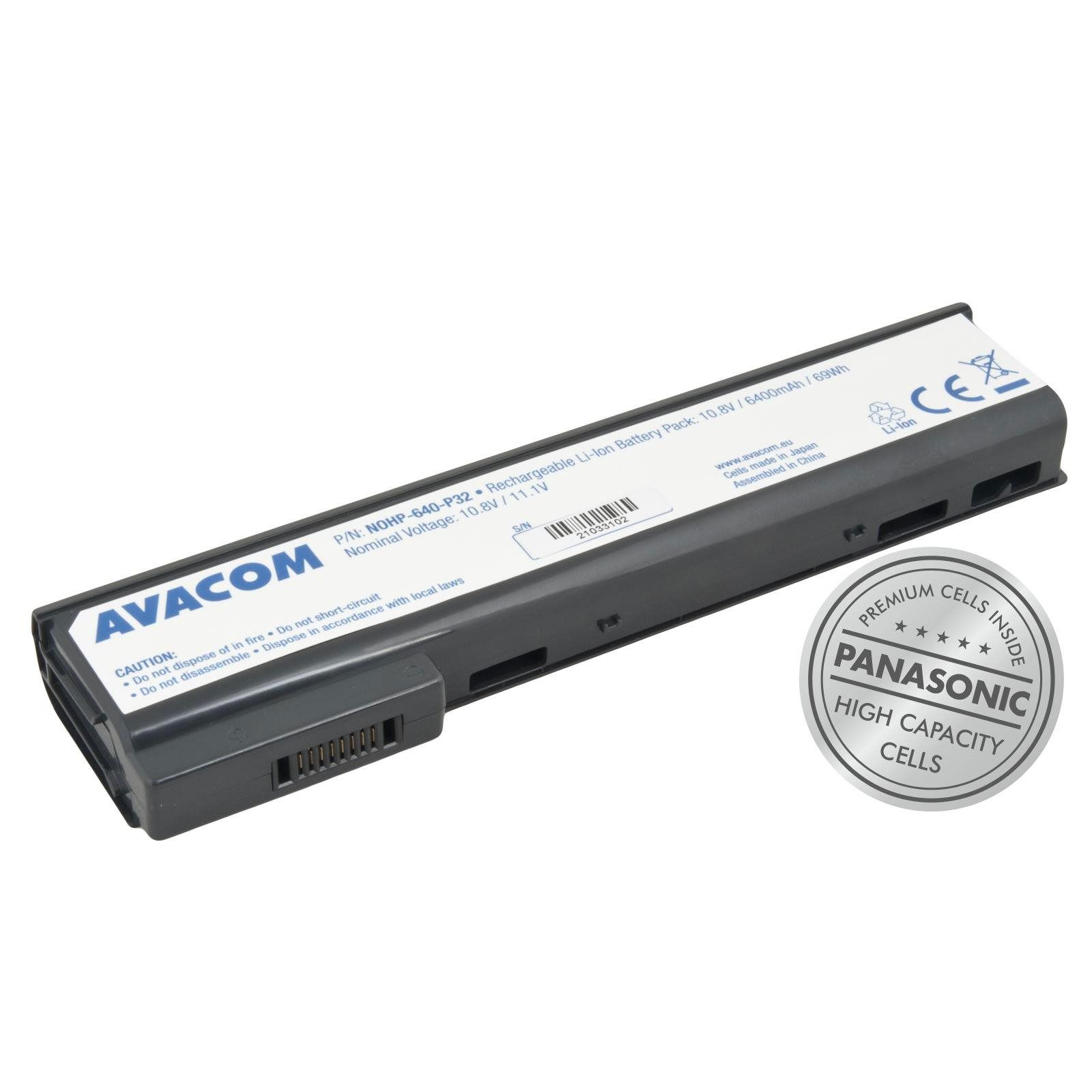 AVACOM CA06 a HP ProBook 640/650 készülékekhez Li-Ion, 10,8 V, 6400 mAh, 69 Wh (NOHP-640-P32)