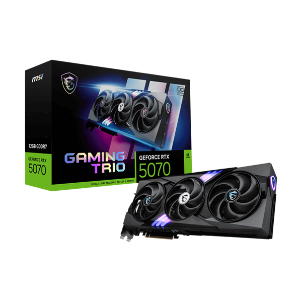 MSI Videokártya PCI-Ex16x nVIDIA RTX 5070 GAMING TRIO 12GB DDR7 OC (RTX 5070 12G GAMING TRIO OC)