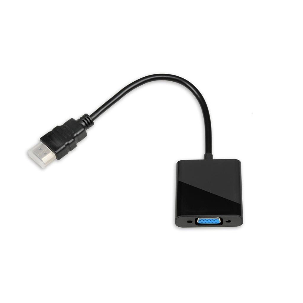 iBox IAHV01 HDMI apa - VGA anya adapter - Fekete (IAHV01)