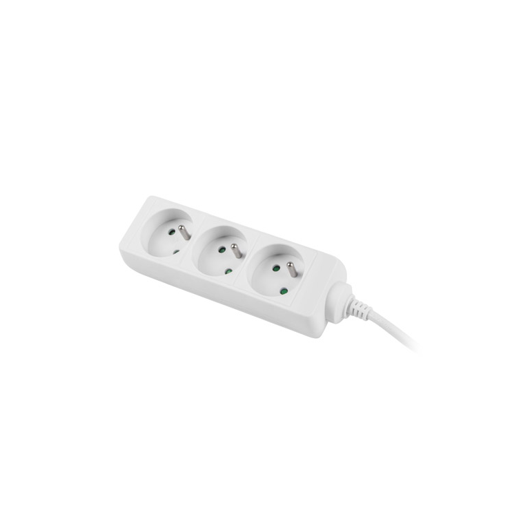 Lanberg PS0-03E-0300-W 3-as elosztó 3m (PS0-03E-0300-W)