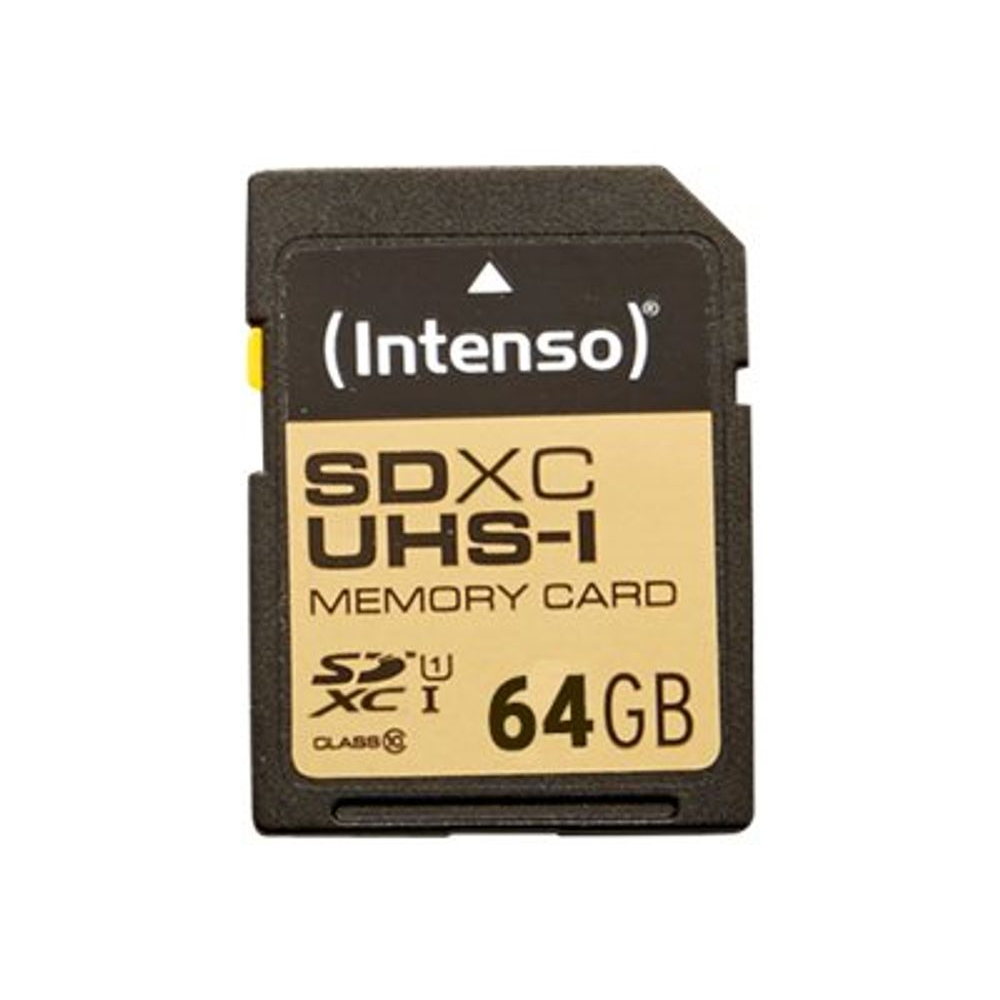Intenso Premium - flash memory card - 64 GB - SDXC UHS-I (3421490) (3421490)