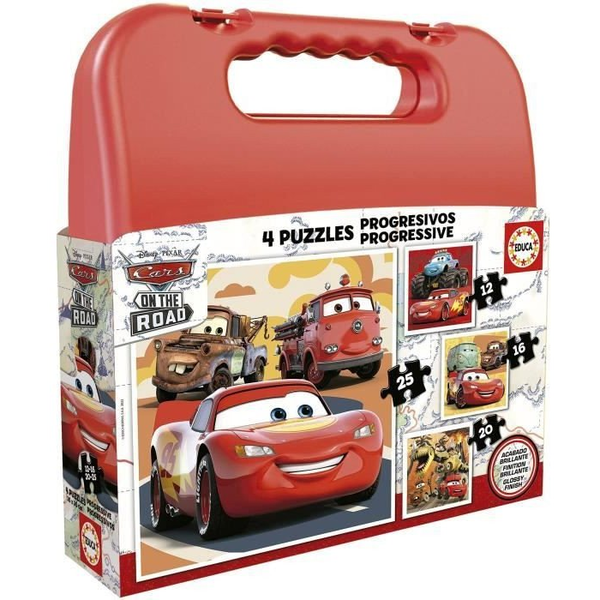 Maleta Progresivos Cars 12 14 20 25 Piezas