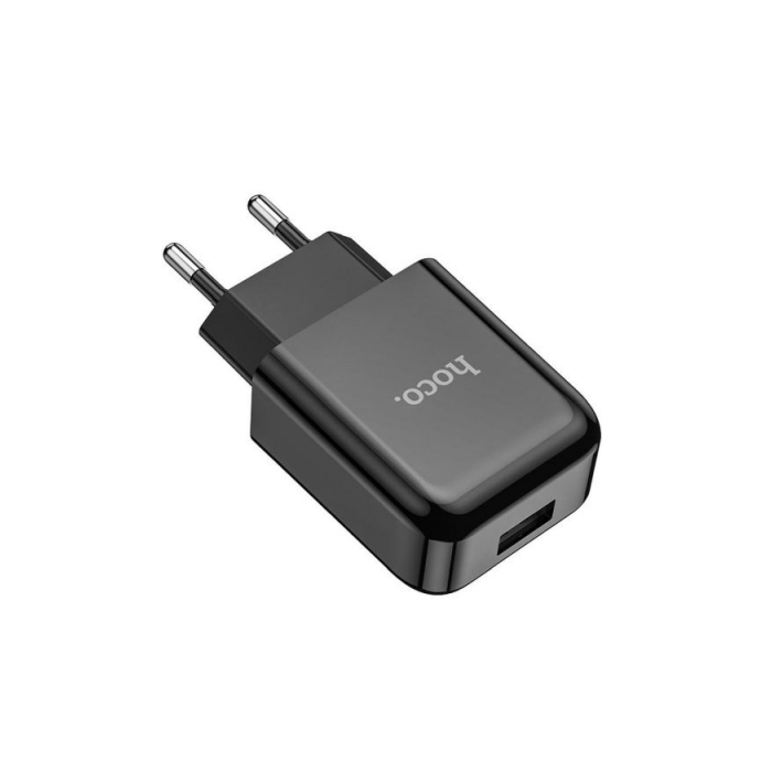 HOCO N2 USB-A Hálózati töltő - Fekete (5V / 2.1A) (N2-BK)