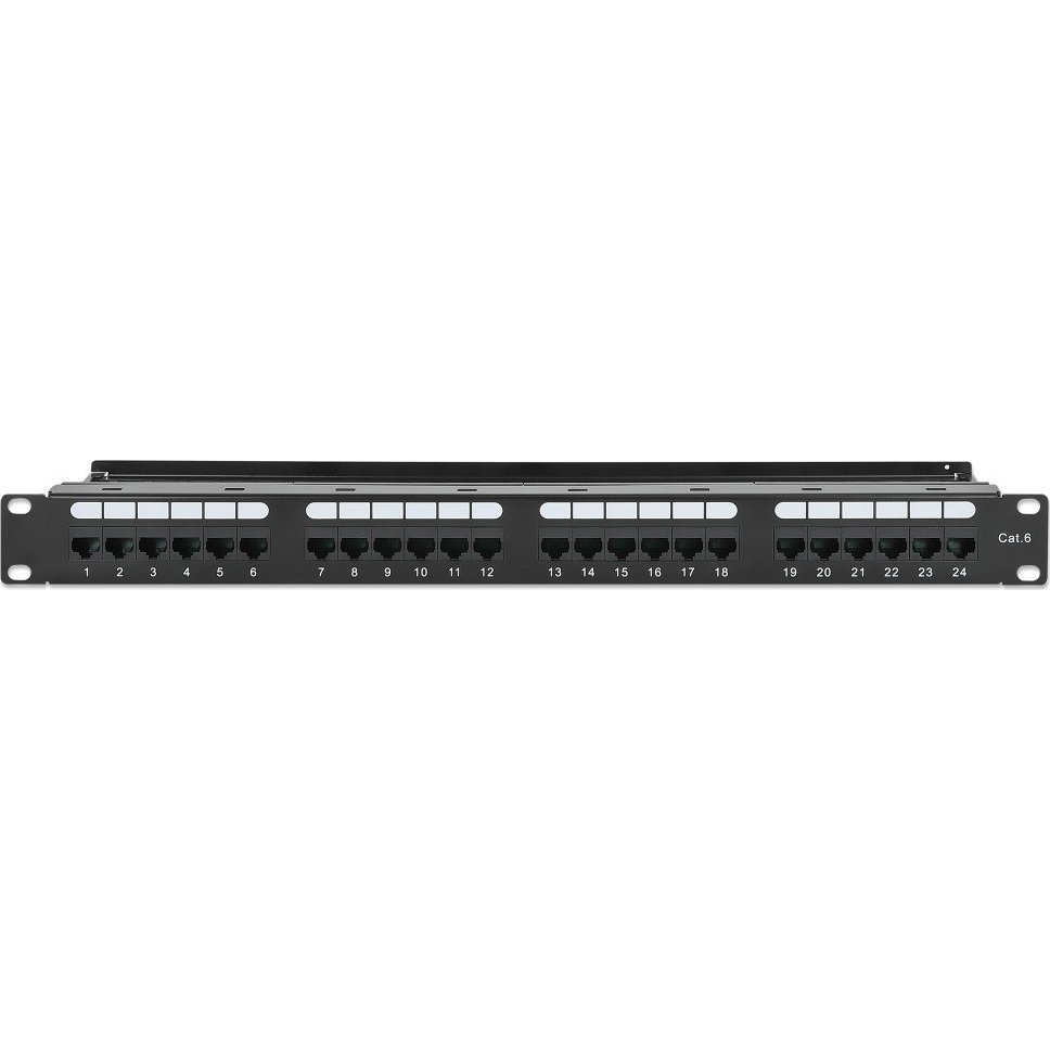 Intellinet 721035 Patch Panel Rack 19" 1U 24 porty RJ45 Cat6 UTP (721035)