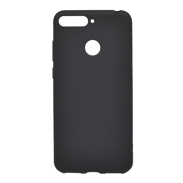 Szilikon telefonvédő (matt) FEKETE [Huawei Y6 Prime (2018)] (5996457786305)