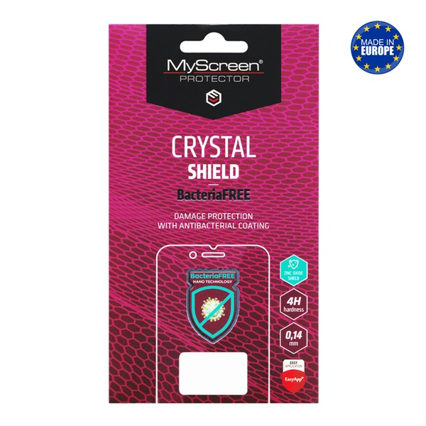 MyScreen CRYSTAL BacteriaFREE képernyővédő fólia (antibakteriális, 4H, NEM íves) ÁTLÁTSZÓ Xiaomi Poco X7 Pro (M9846CCBF)