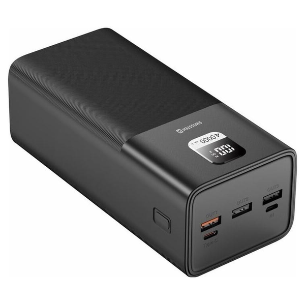 Batería De Reserva 40000mah Usb Y Usb C 100w Swissten Power Line Compact Negro