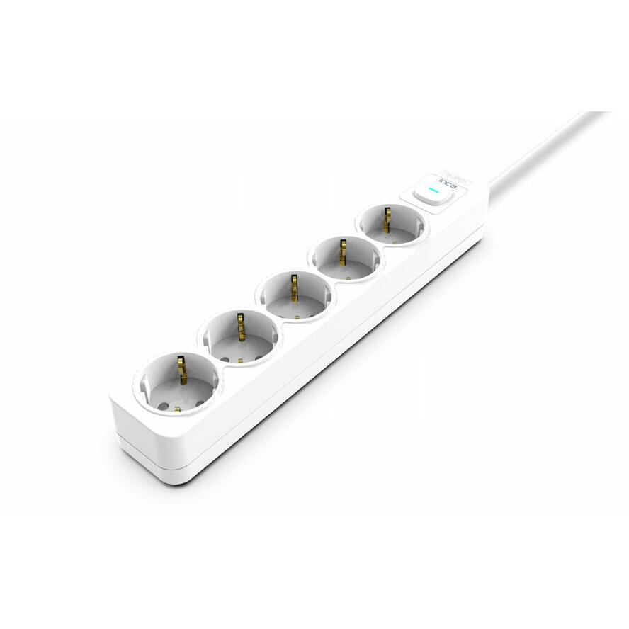 Cian Technology INCA elosztó 5 aljzatos 1,5m - Fehér (IPW-44GB)