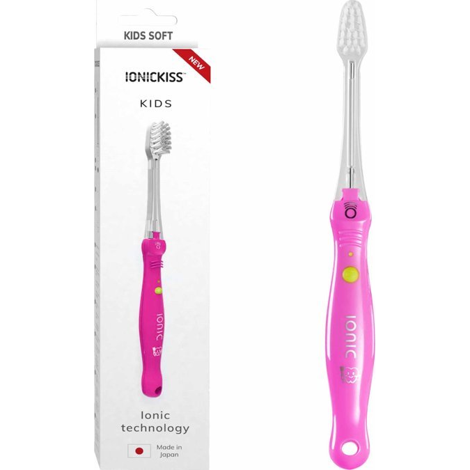 IONICKISS KID ionizációs gyerekfogkefe rózsaszín (DKKH-2260)