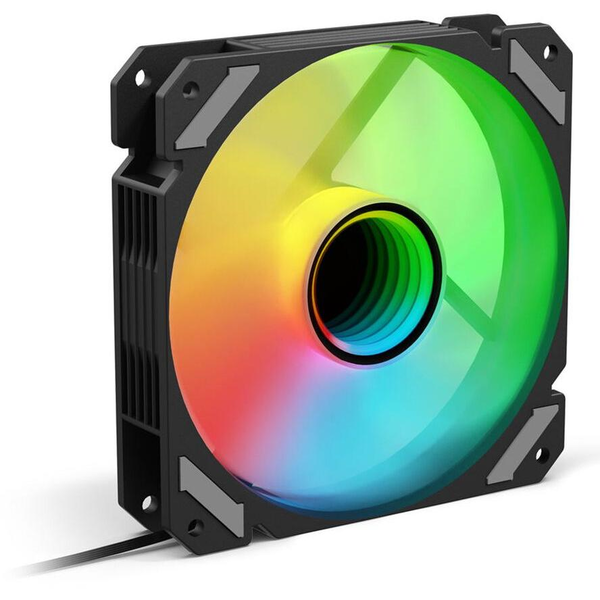 Sharkoon SHARK Mirror 120mm PWM RGB Rendszerhűtő ventilátor - Fekete