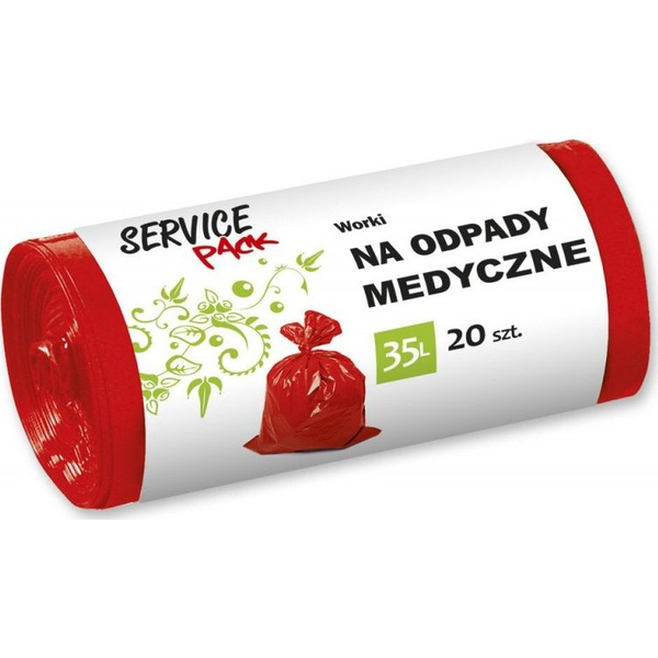  Stella Worki na odpady medyczne STELLA, LDPE, 35 l, 20 szt.