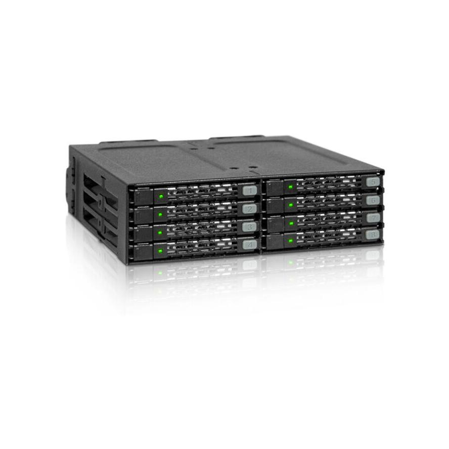 Icy Dock ToughArmor MB998SP-B 8x2.5" - 5.25" HDD beépítő keret (MB998SP-B)