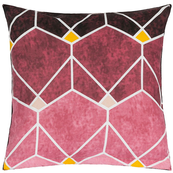 Bellatex 90/428A párnahuzat, 40×40 cm, méhsejtes, fekete-rózsaszín (12356)